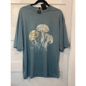 Oakley Hydrolix Boxy Fit Jellyfish Graphic T-Shirt NWT Blue Men’s Size L
